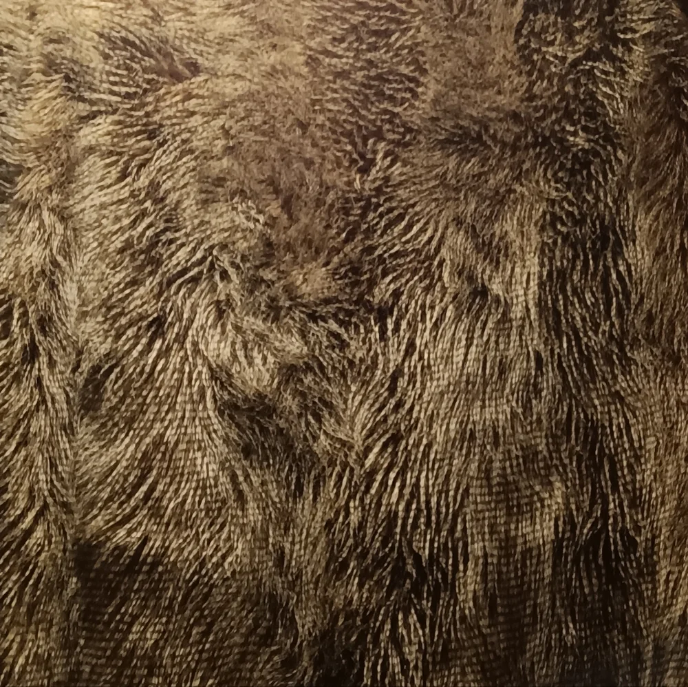 Williams-Sonoma Home Brown Owl Faux Feather Throw Blanket